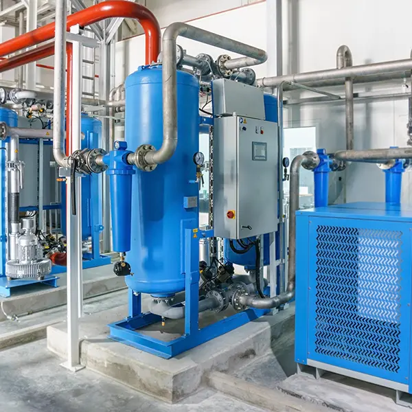blue air dryer with filter using molecular sieve activated alumina silica gel desiccant