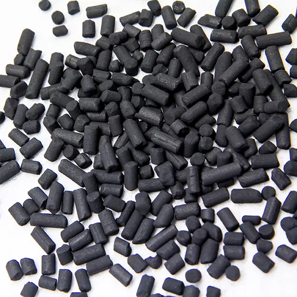 carbon molecular sieve high quality black extrudates white background for psa nitrogen generator