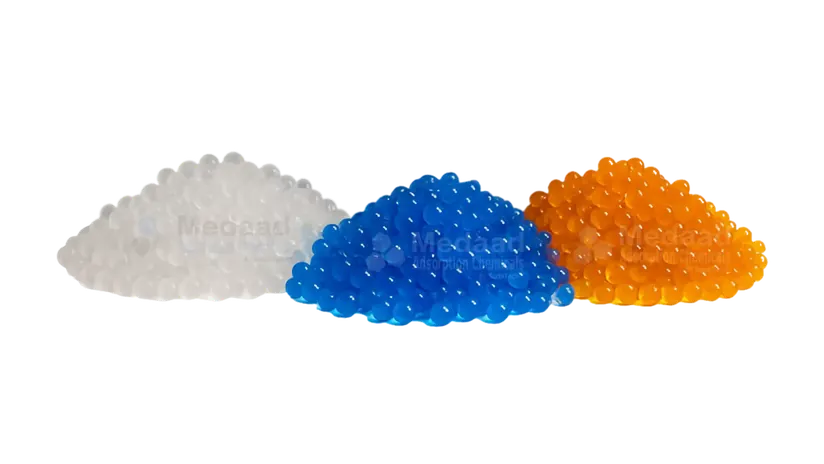 Blue, white & orange silica gel supplier & distributor